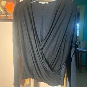 Burning Torch Surplice Top Long Sleeved